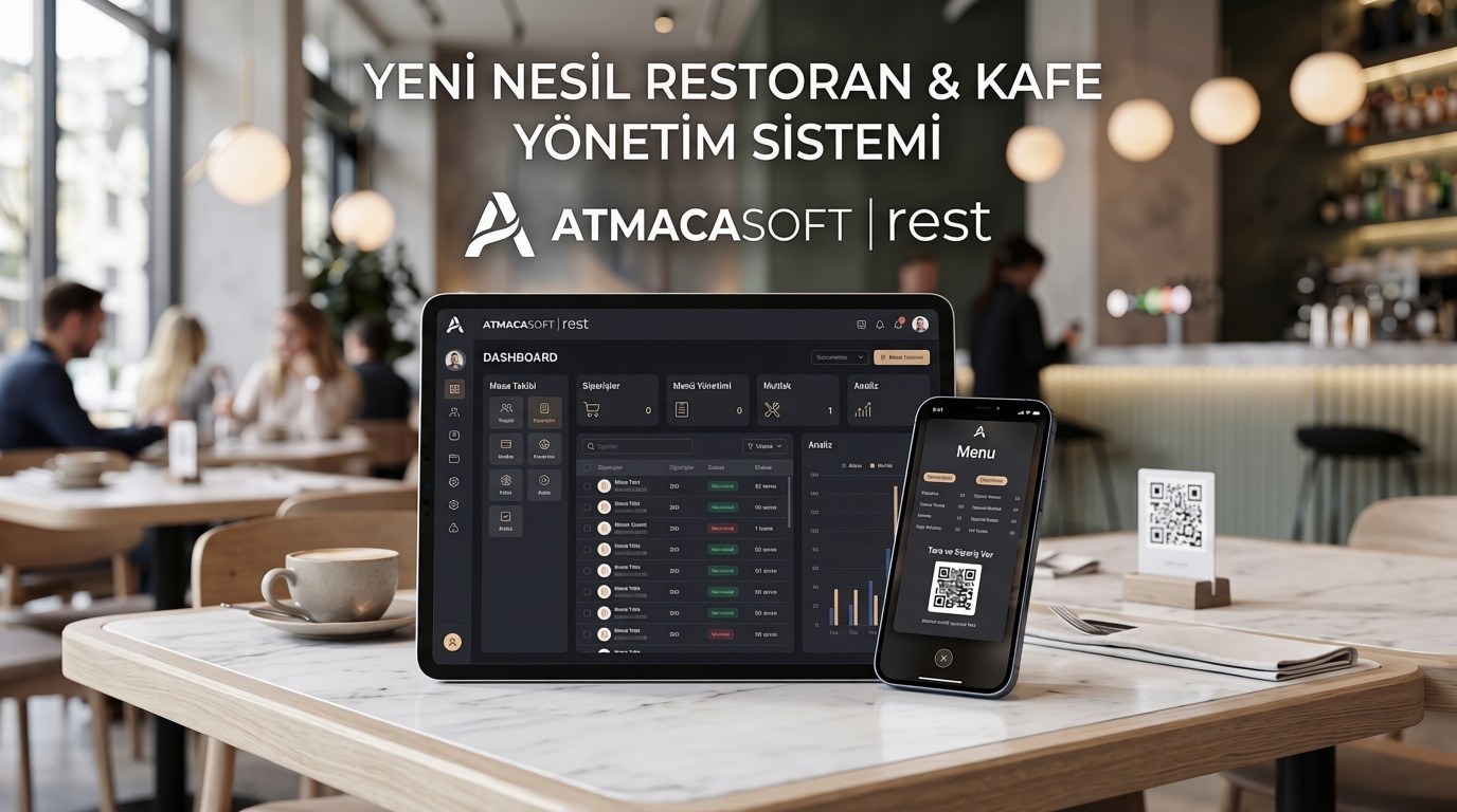 Atmacasoft Yeni Nesil Restoran & Kafe Yönetim Sistemi Yayında!